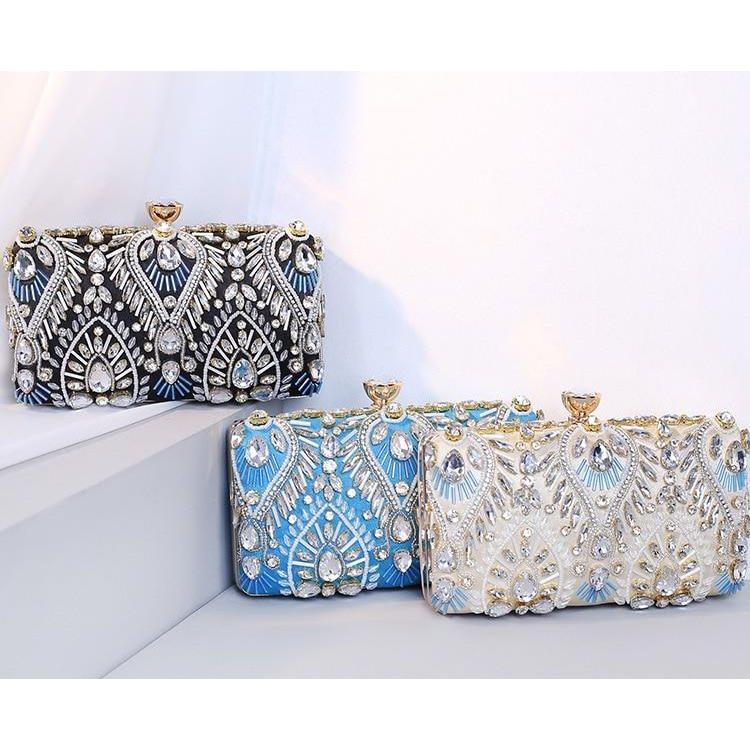 Clutch handbag Luxury Diamond Rhinestone Clutch Bags Exquisite Female