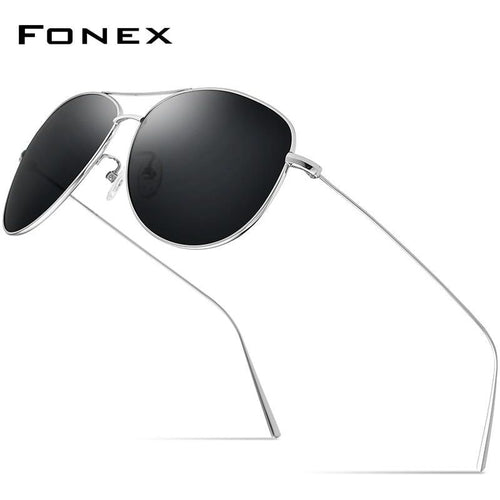 Load image into Gallery viewer, Titanium Polarized Sunglasses Men New Aviation Sun Glasses for Men
