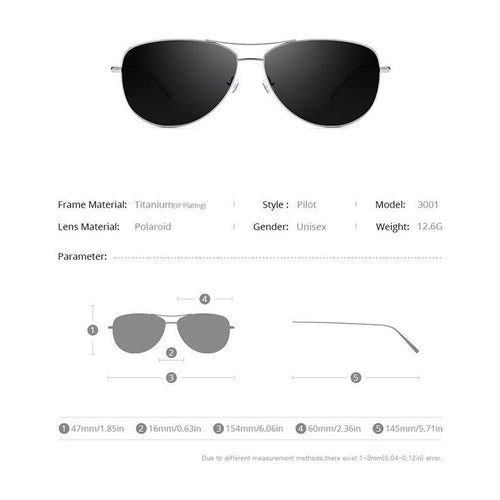 Load image into Gallery viewer, Titanium Polarized Sunglasses Men New Aviation Sun Glasses for Men
