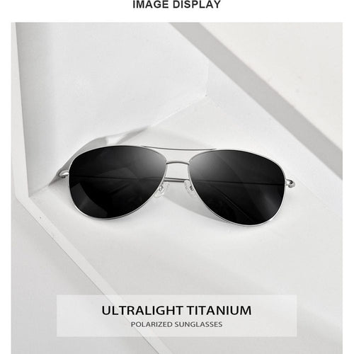 Load image into Gallery viewer, Titanium Polarized Sunglasses Men New Aviation Sun Glasses for Men
