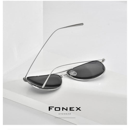 Load image into Gallery viewer, Titanium Polarized Sunglasses Men New Aviation Sun Glasses for Men
