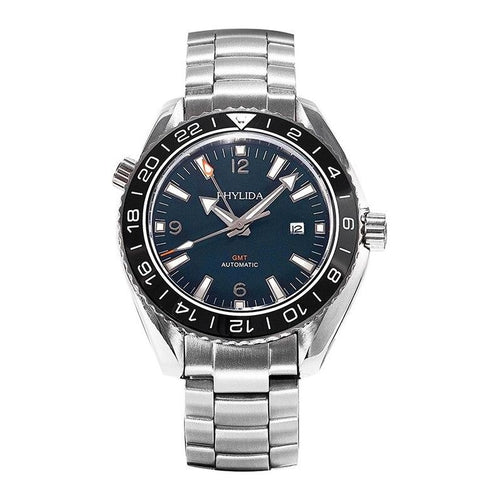 Load image into Gallery viewer, Men&#39;s Blue 43.5mm GMT Dual-Time Automatic Watch Sea master Ocean
