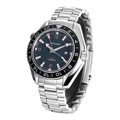 Load image into Gallery viewer, Men&#39;s Blue 43.5mm GMT Dual-Time Automatic Watch Sea master Ocean
