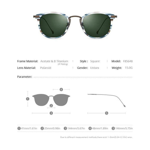 Load image into Gallery viewer, Titanium Acetate Polarized Sunglasses Men 2021 New Retro Vintage
