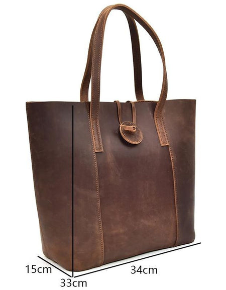 The Taavi Tote | Handcrafted Leather Tote Bag