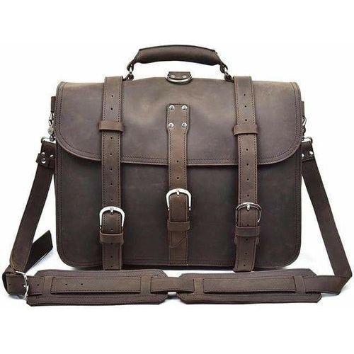 Gustav Messenger Bag | Large Capacity Vintage Leather Messenger