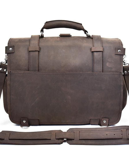 Gustav Messenger Bag | Large Capacity Vintage Leather Messenger