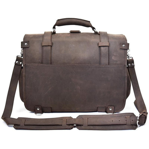 Load image into Gallery viewer, Gustav Messenger Bag | Large Capacity Vintage Leather Messenger
