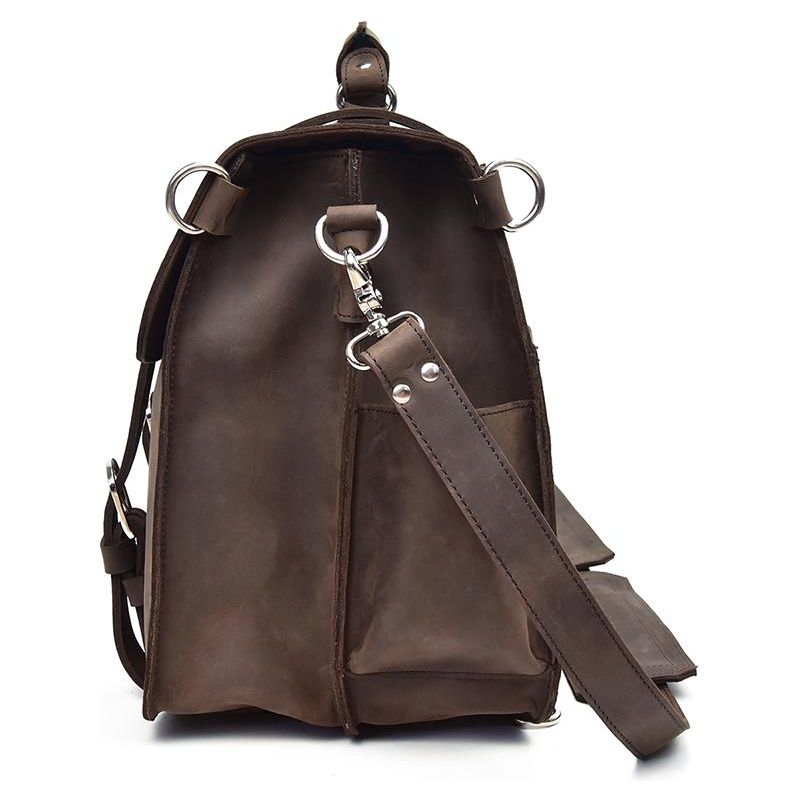 Gustav Messenger Bag | Large Capacity Vintage Leather Messenger