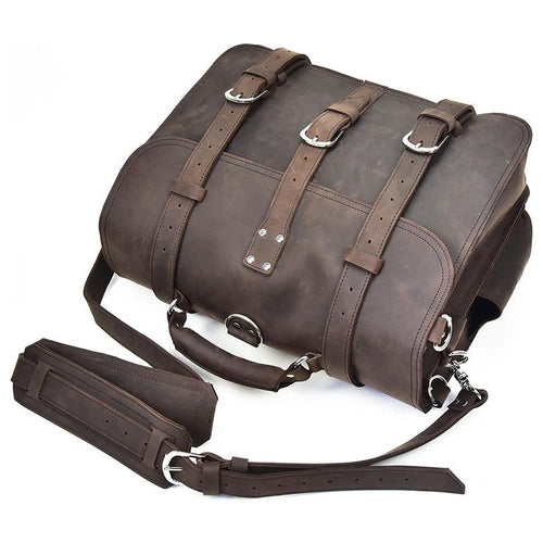 Load image into Gallery viewer, Gustav Messenger Bag | Large Capacity Vintage Leather Messenger
