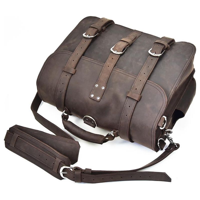 Gustav Messenger Bag | Large Capacity Vintage Leather Messenger