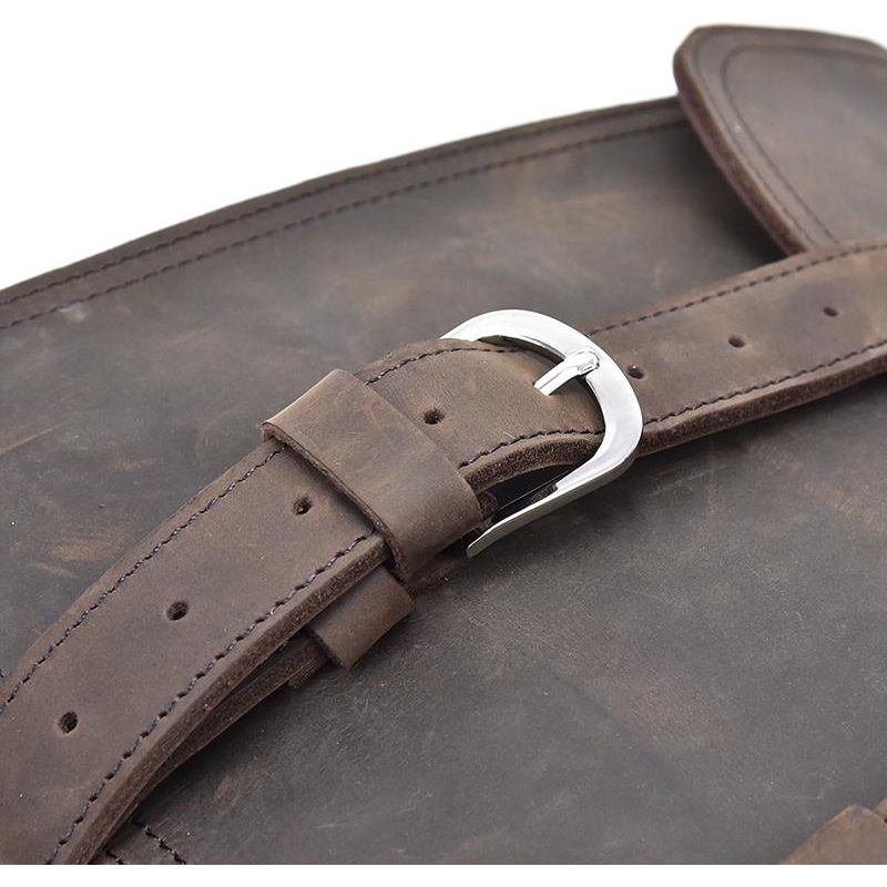 Gustav Messenger Bag | Large Capacity Vintage Leather Messenger