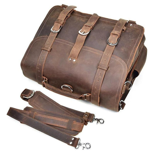 Load image into Gallery viewer, Gustav Messenger Bag | Large Capacity Vintage Leather Messenger
