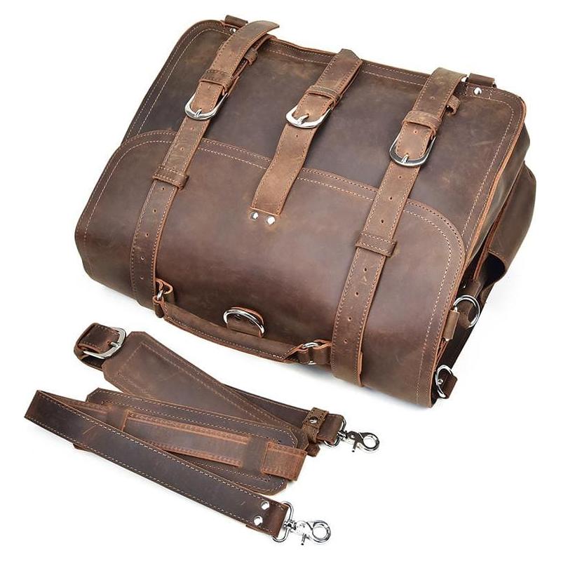 Gustav Messenger Bag | Large Capacity Vintage Leather Messenger