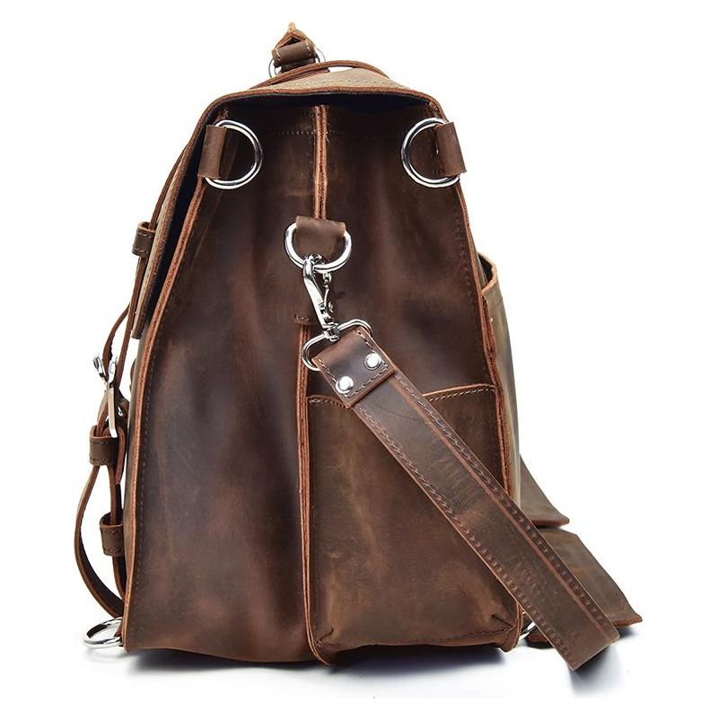 Gustav Messenger Bag | Large Capacity Vintage Leather Messenger