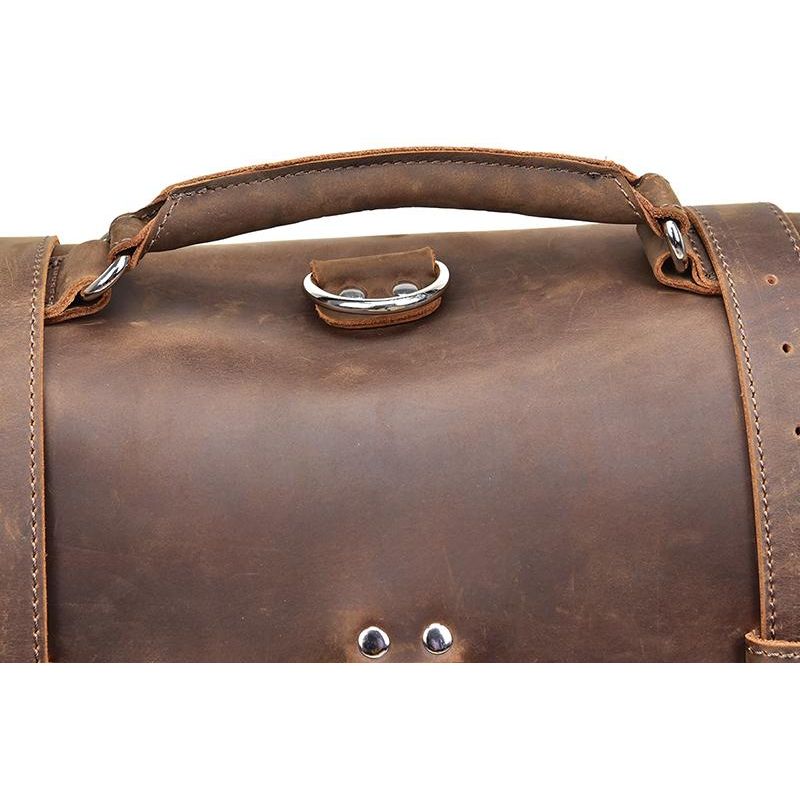 Gustav Messenger Bag | Large Capacity Vintage Leather Messenger