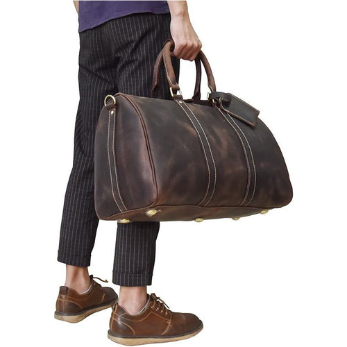 Load image into Gallery viewer, The Bjarke Weekender | Handcrafted Leather Duffle Bag
