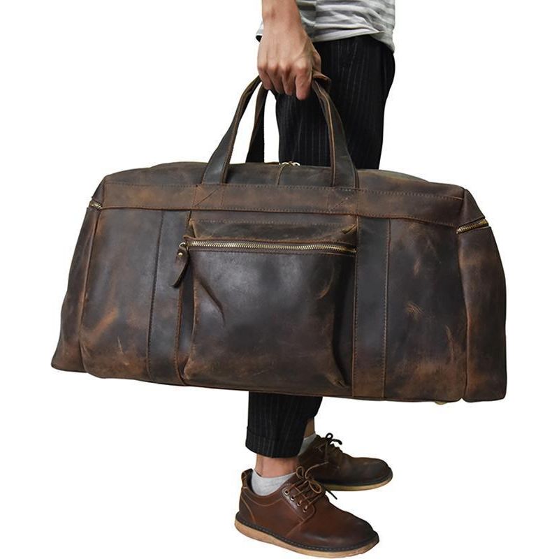 The Colden Duffle Bag | Large Capacity Leather Weekender