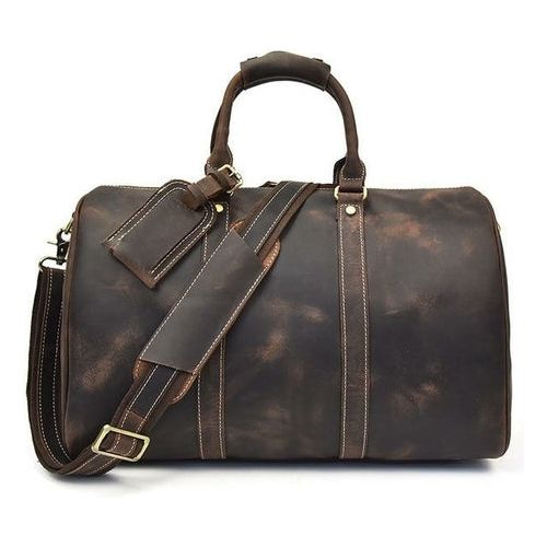 The Brandt Weekender | Exquisite Small Leather Duffle Bag