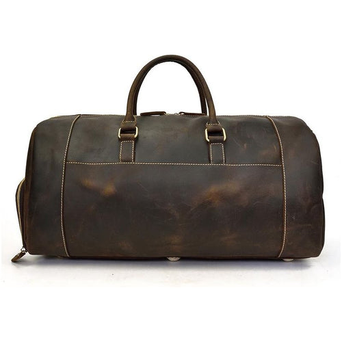 Load image into Gallery viewer, The Bard Weekender | Exquisite Handmade Leather Duffle Bag
