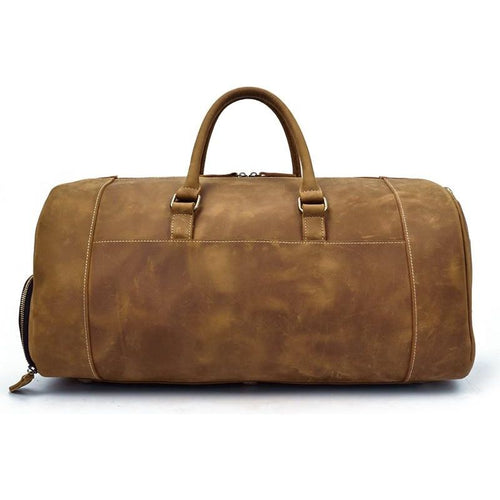 Load image into Gallery viewer, The Bard Weekender | Exquisite Handmade Leather Duffle Bag
