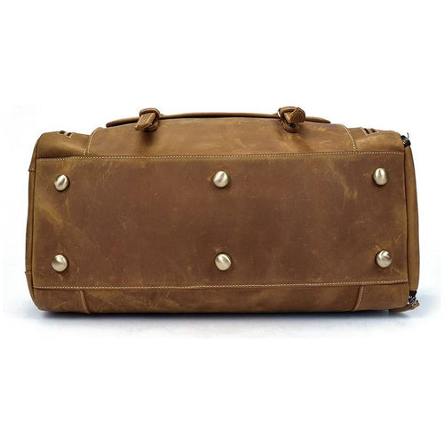 Load image into Gallery viewer, The Bard Weekender | Handmade Leather Duffle Bag
