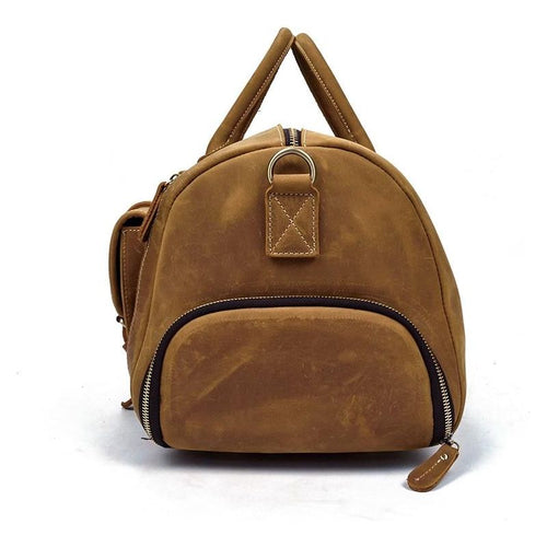 Load image into Gallery viewer, The Bard Weekender | Exquisite Handmade Leather Duffle Bag
