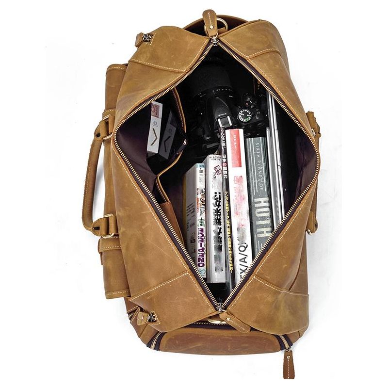 The Bard Weekender | Handmade Leather Duffle Bag