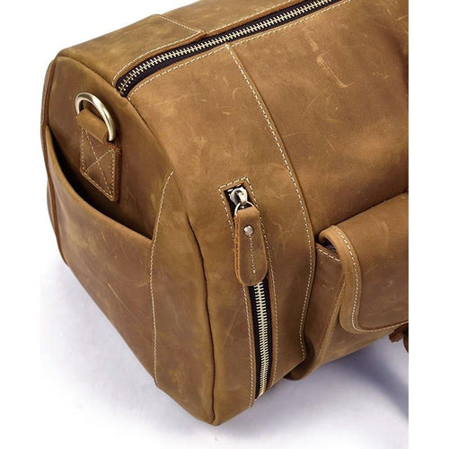 Load image into Gallery viewer, The Bard Weekender | Exquisite Handmade Leather Duffle Bag
