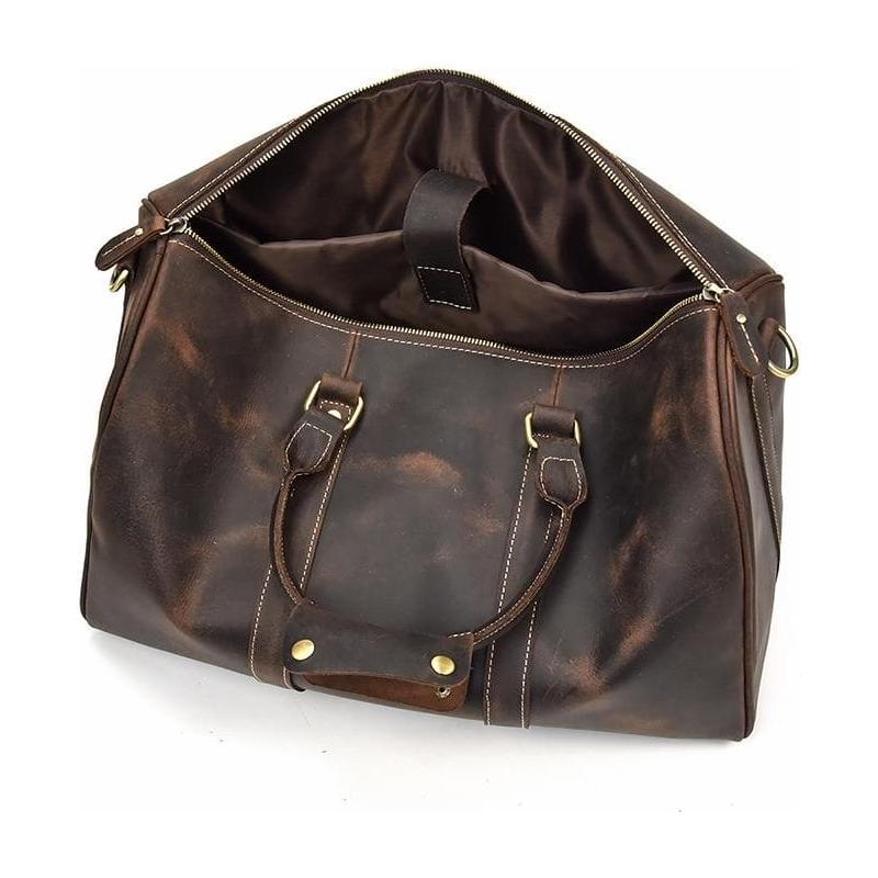 The Brandt Weekender | Exquisite Small Leather Duffle Bag