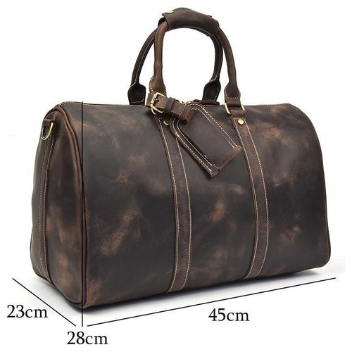 Load image into Gallery viewer, The Brandt Weekender | Exquisite Small Leather Duffle Bag
