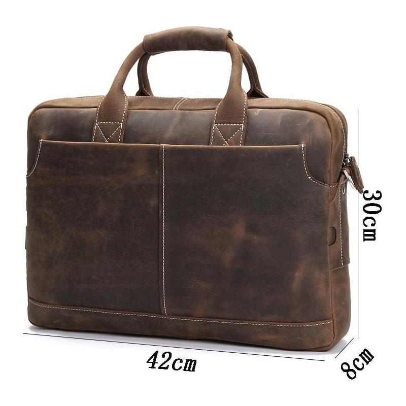 The Welch Briefcase | Vintage Leather Messenger Bag