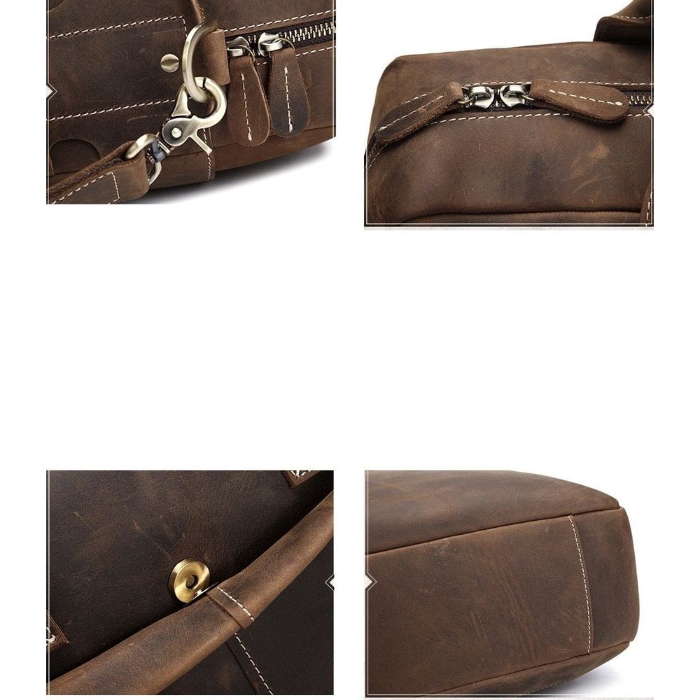 The Welch Briefcase | Vintage Leather Messenger Bag