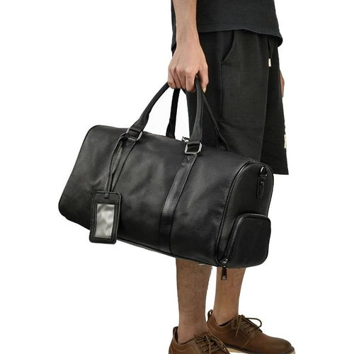 Load image into Gallery viewer, The Endre Weekender | Vintage Leather Duffle Bag
