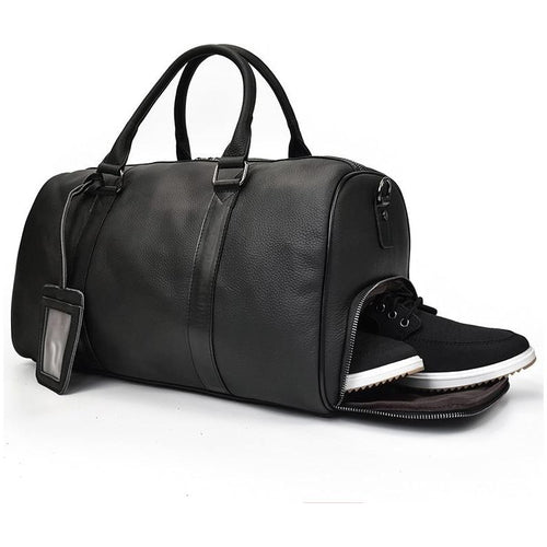 Load image into Gallery viewer, The Endre Weekender | Vintage Leather Duffle Bag
