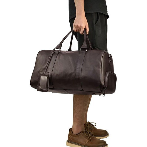 Load image into Gallery viewer, The Endre Weekender | Vintage Leather Duffle Bag
