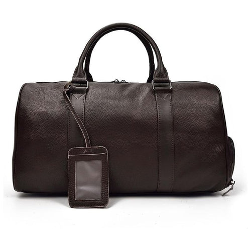 Load image into Gallery viewer, The Endre Weekender | Vintage Leather Duffle Bag
