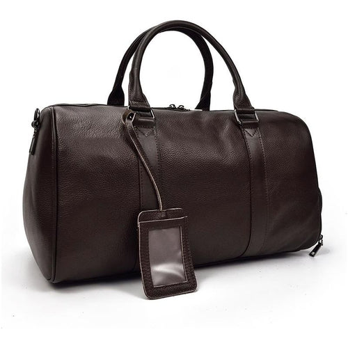 Load image into Gallery viewer, The Endre Weekender | Vintage Leather Duffle Bag
