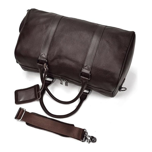 Load image into Gallery viewer, The Endre Weekender | Vintage Leather Duffle Bag
