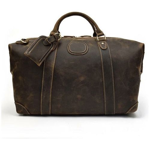 Load image into Gallery viewer, Eira Duffle Bag | Vintage Leather Weekender: The Pinnacle of Elegance
