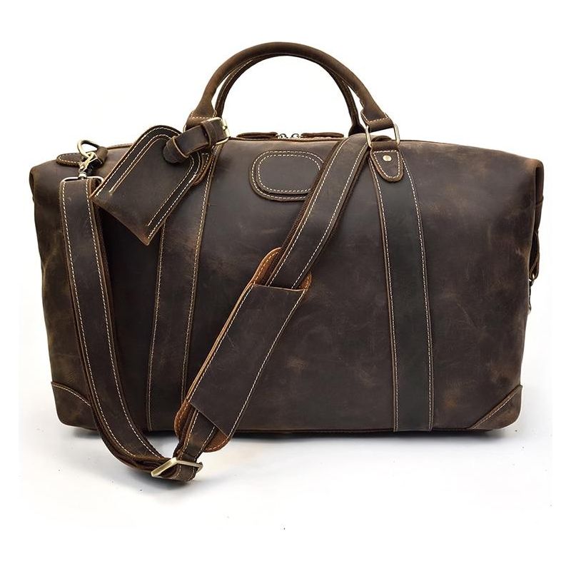 Eira Duffle Bag | Vintage Leather Weekender: The Pinnacle of Elegance