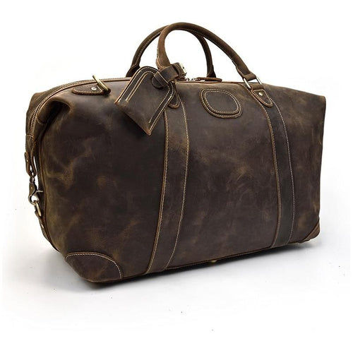 Load image into Gallery viewer, Eira Duffle Bag | Vintage Leather Weekender: The Pinnacle of Elegance
