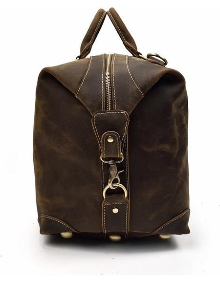 Eira Duffle Bag | Vintage Leather Weekender: The Pinnacle of Elegance