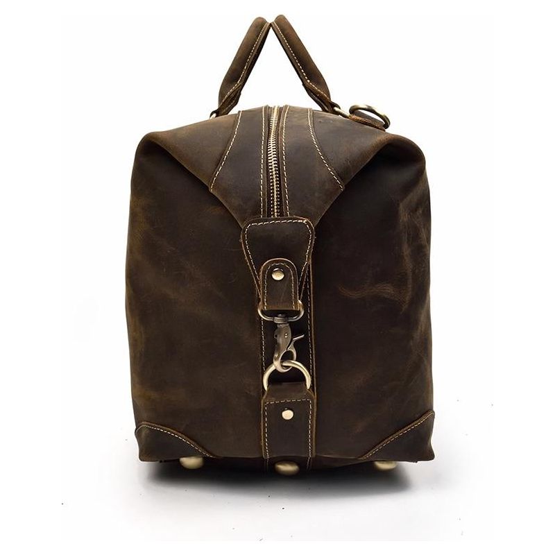 Eira Duffle Bag | Vintage Leather Weekender: The Pinnacle of Elegance