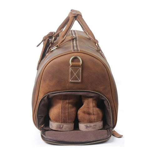 Load image into Gallery viewer, Dagny Weekender | Exquisite Large Leather Duffle Bag
