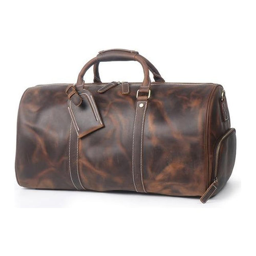 Load image into Gallery viewer, Dagny Weekender | Exquisite Large Leather Duffle Bag
