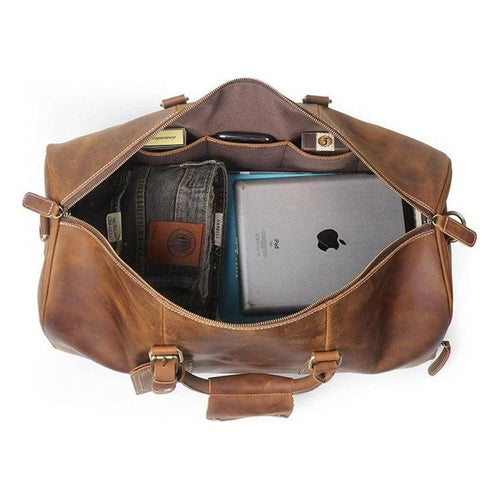 Load image into Gallery viewer, Dagny Weekender | Exquisite Large Leather Duffle Bag
