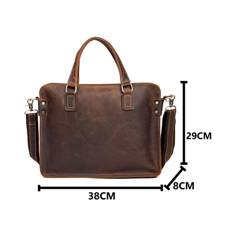 The Viggo Briefcase - Genuine Leather Messenger Bag