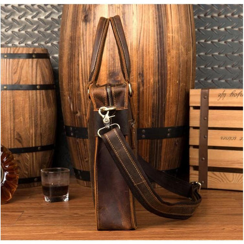 Load image into Gallery viewer, The Viggo Briefcase | Genuine Leather Messenger Bag
