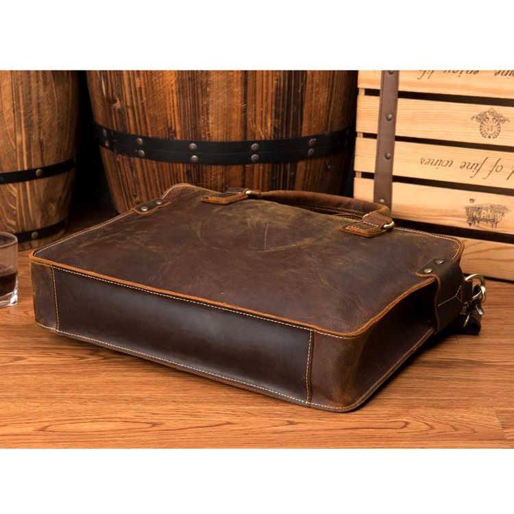 The Viggo Briefcase - Genuine Leather Messenger Bag